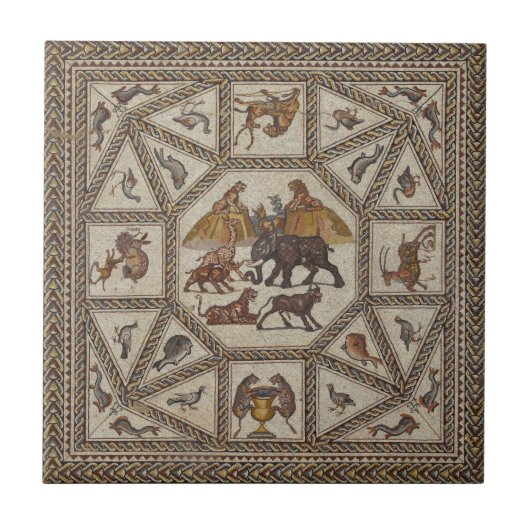 Ancient Roman Art Onderzetter Tile Replica Tegeltje (Voorkant)