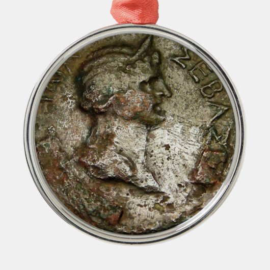 Ancient Roman Coin Metalen Ornament (Voorkant)