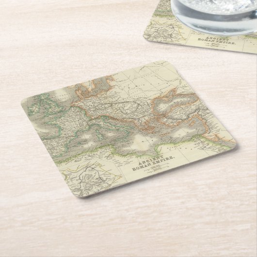 Ancient Roman Empire Kartonnen Onderzetters (Schuin)