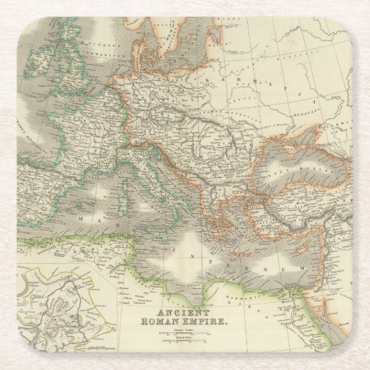Ancient Roman Empire Kartonnen Onderzetters (Voorkant)