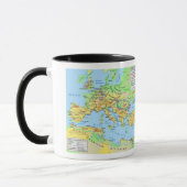 Ancient Roman Empire Map Coffee Mok (Links)