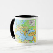 Ancient Roman Empire Map Coffee Mok (Voorkant links)