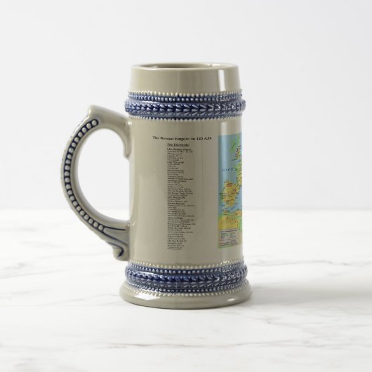 Ancient Roman Empire Map Decoratief Drink Stein Bierpul (Links)