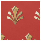 Ancient Roman Gold Pattern met rode achtergrond Stof (Close Up)