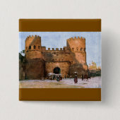 Ancient Roman Historic Architecture Vierkante Button 5,1 Cm (Voorkant)