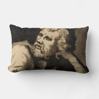 Ancient Roman Mythology Statue Sepia Accent Pillow Kussen
