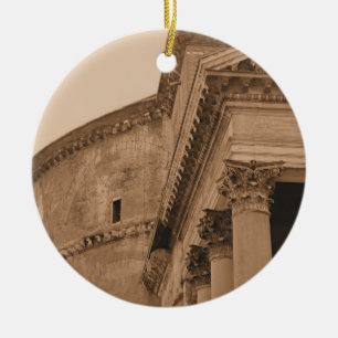 Ancient Roman Pantheon kerstversiering Keramisch Ornament