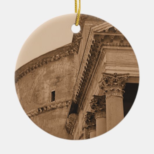 Ancient Roman Pantheon kerstversiering Keramisch Ornament (Voorkant)