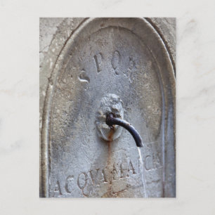 Ancient Roman publieke-waterfontein Briefkaart