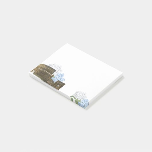 Ancient Rome Blue Hydrangea Note Pad (Schuin)