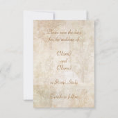 Ancient Rome Blue Hydrangea Save the Date Card (Achterkant)