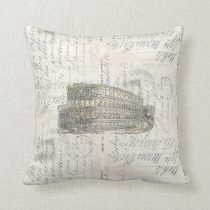 Ancient Rome Coliseum Italiaans Briefkaart Pillow Kussen