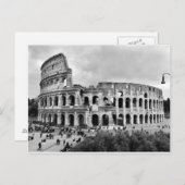 Ancient Rome Colosseum Black & White Briefkaart (Voorkant / Achterkant)