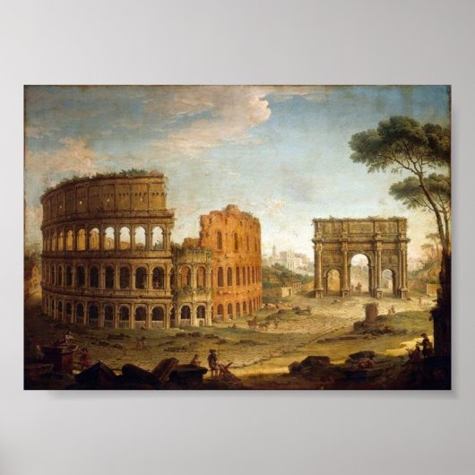 Ancient Rome Colosseum Poster of Print (Voorkant)