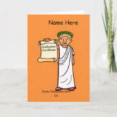 Ancient Rome Graduation Invitation Classical Rome (Voorkant)