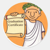 Ancient Rome Graduation Sticker Julius Caesar (Voorkant)