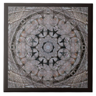 Ancient Rome Style Shell Scroll Stone Mandala Tegeltje