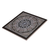 Ancient Rome Style Shell Scroll Stone Mandala Tegeltje (Zijkant)