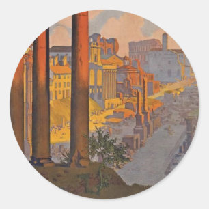 Ancient Rome Travel and Painting Ronde Sticker