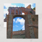 Ancient Ruins Taormina, Sicilië Briefkaart (Voorkant / Achterkant)