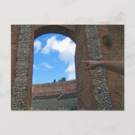 Ancient Ruins Taormina, Sicilië Briefkaart