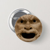Ancient Satyr-masker Ronde Button 5,7 Cm (Voorkant /achterkant)