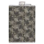 Ancient Silver Celtic Spiral Knoopt Pattern Heupfles (Achterkant)