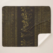 Ancient Sparta Greece scène op grieks patroon Sherpa Deken (Voorkant (horizontaal))