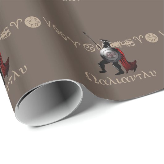 Ancient Spartan Warrior Cadeaupapier (Rol Hoek)