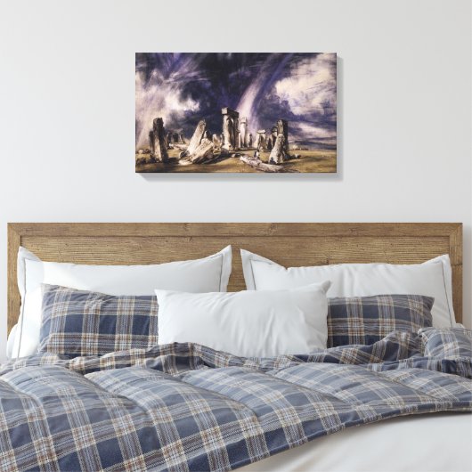 Ancient Stonehenge Monument (door John Constable) Canvas Afdruk (Insitu (Slaapkamer))