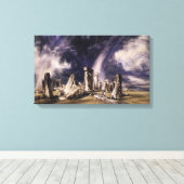 Ancient Stonehenge Monument (door John Constable) Canvas Afdruk (Insitu (Houten vloer))