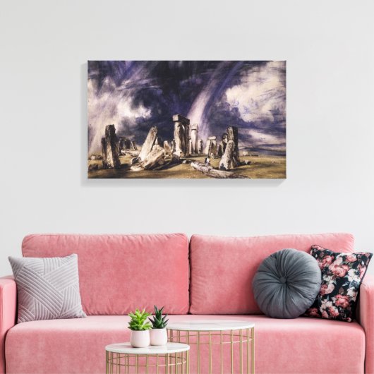 Ancient Stonehenge Monument (door John Constable) Canvas Afdruk (Insitu (Woonkamer))