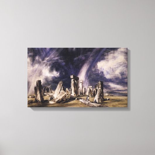 Ancient Stonehenge Monument (door John Constable) Canvas Afdruk (Voorkant)