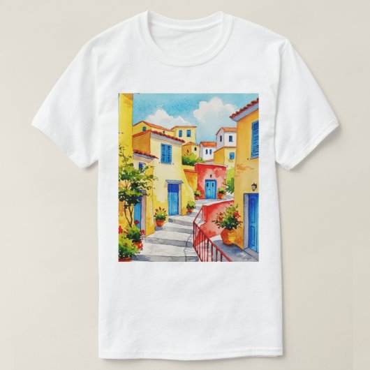 Ancient street t-shirt (Design voorkant)