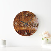 Ancient Sumerian Cuneiform Designer Clock Grote Klok (Huis)