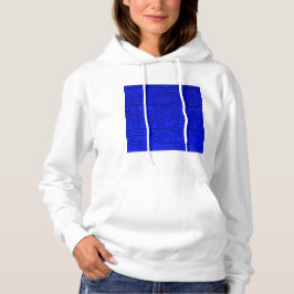 Ancient Sumerian Mesopotamian Pattern Blue Hoodie