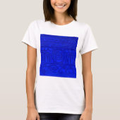 Ancient Sumerian Mesopotamian Pattern Blue T-shirt (Voorkant)