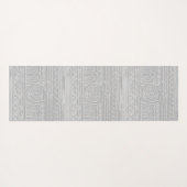 Ancient Sumerian Mesopotamian Pattern Blue Yogamat (Achterkant (horizontaal))