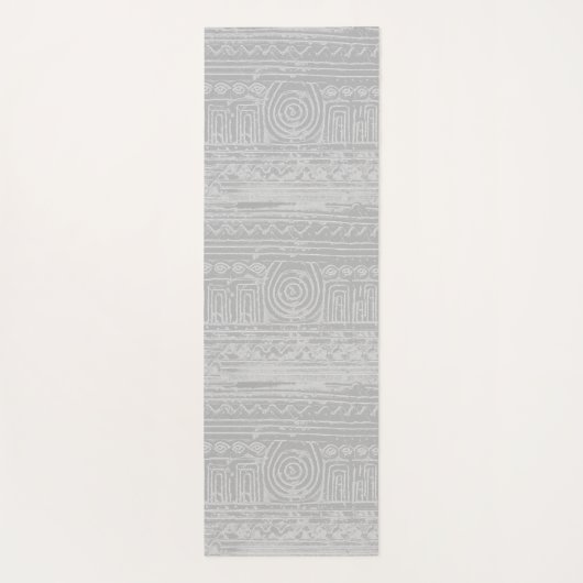 Ancient Sumerian Mesopotamian Pattern Blue Yogamat (Achterkant)