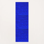 Ancient Sumerian Mesopotamian Pattern Blue Yogamat (Voorkant)