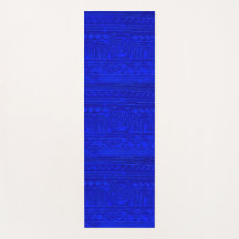 Ancient Sumerian Mesopotamian Pattern Blue