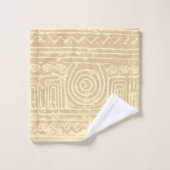 Ancient Sumerian Mesopotamian Pattern Cream Bad Handdoek (Wasdoekje)
