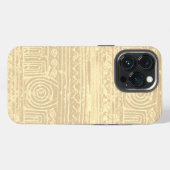 Ancient Sumerian Mesopotamian Pattern Cream iPhone Hoesje (Achterkant horizontaal)