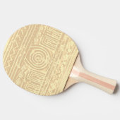 Ancient Sumerian Mesopotamian Pattern Cream Tafeltennisbatje (Zijkant)