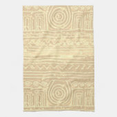 Ancient Sumerian Mesopotamian Pattern Cream Theedoek (Verticaal)