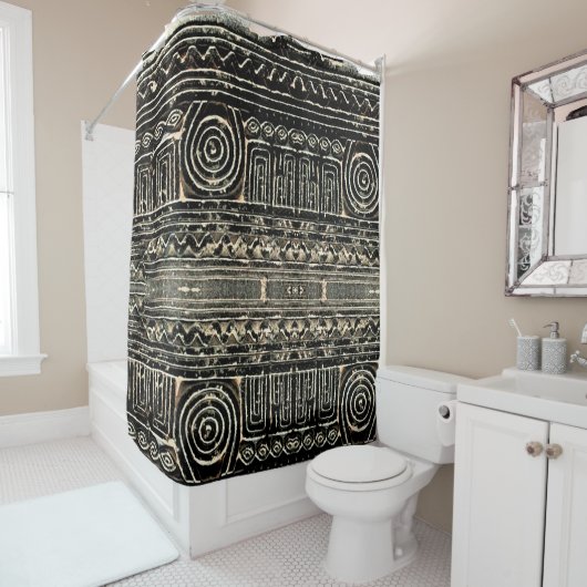 Ancient Sumerian Mesopotamian Pattern Douchegordijn (In situ)