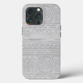 Ancient Sumerian Mesopotamian Pattern Grey Case-Mate iPhone Case (Achterkant)