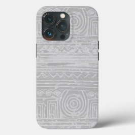 Ancient Sumerian Mesopotamian Pattern Grey Case-Mate iPhone Case