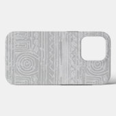 Ancient Sumerian Mesopotamian Pattern Grey Case-Mate iPhone Case (Achterkant (horizontaal))
