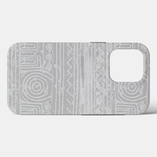 Ancient Sumerian Mesopotamian Pattern Grey Case-Mate iPhone Case (Achterkant (horizontaal))